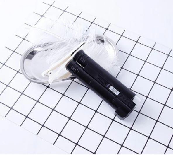 Büyüteç Mikroskop 120X Cep Telefonu Klipsli Deri Çanta Lüks Kutu - 9