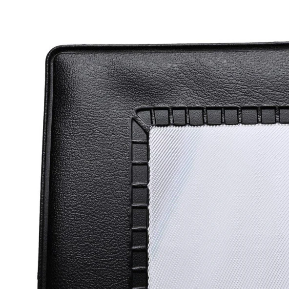 3X Büyüteç A4 Boyutu 30x19,5cm Esnek PVC Plastik Tam Sayfa Okuma - 4