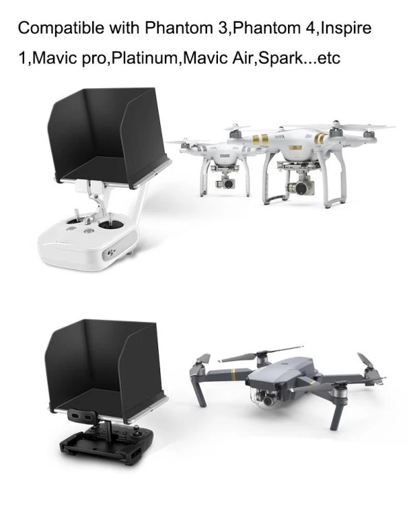 DJI Mavic Air Uzaktan Kumanda İçin Katlanabilir Telefon Güneş Koruma L111 - 4