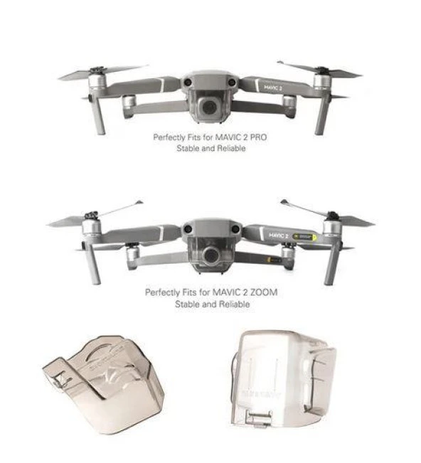 DJI Mavic 2 Zoom için Entegre Lens ve Gimbal Muhafaza Kapağı Kamera Kilidi - 2