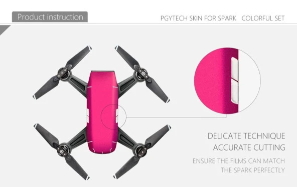 DJI SPARK Su Geçirmez Koruyucu Sticker Çıkartma Ice Blue - 7