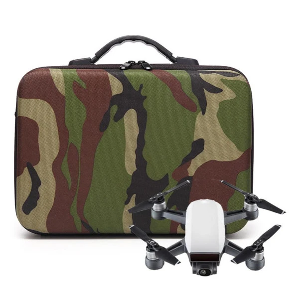 DJI Spark Kamuflaj EVA El ve Omuz Taşıma ve Saklama Çantası - Resim 6