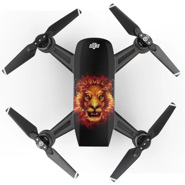 DJI Spark Su Geçirmez Koruyucu Dekoratif Çıkartma Ultra Aslan - 3
