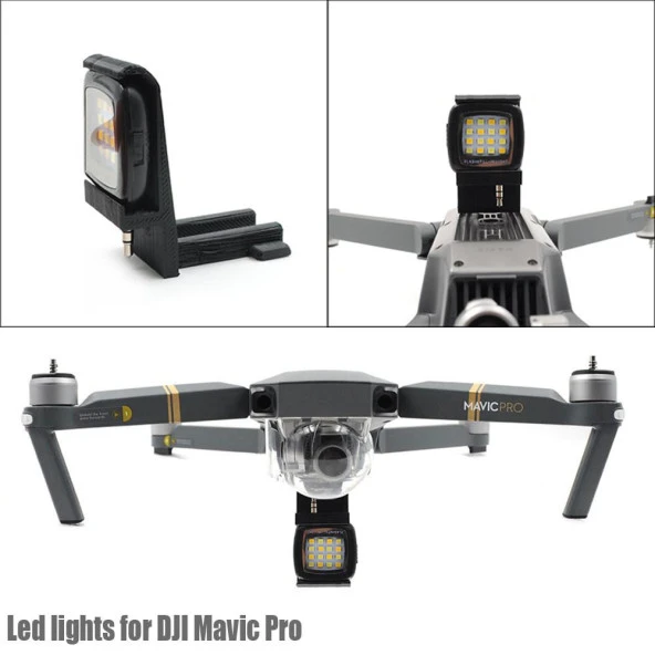 DJI Mavic Pro Platinum Gece Uçuşu 3D Baskı Yataklı 12 Led Lamba Işık STARTRC ürün görseli