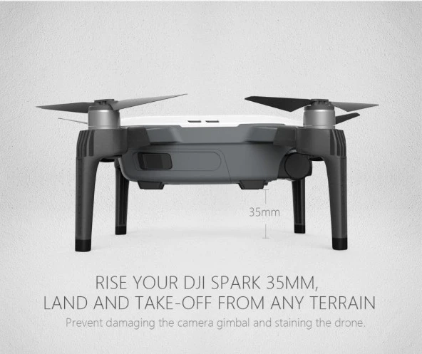 DJI Spark Destek Koruyucu Uzatma İniş Takımı Yükseltilmiş Ayak PGYTECH - Resim 5