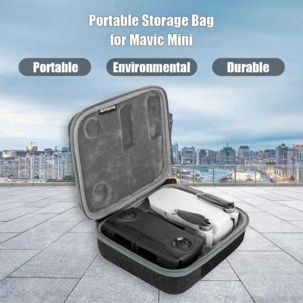 DJI Mavic Mini İçin Büyük Kapasiteli Taşıma ve Muhafaza Çantası - Resim 3