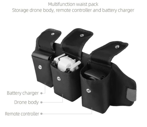 DJI Mavic Mini İçin Bel Paketli Taşıyıcı Çanta Omuz Kayışı Destek - 2