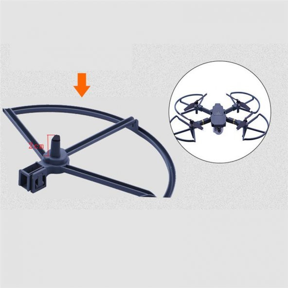 DJI Mavic Platinum 4 Adet Hızlı Kurulum Pervane Koruma + Güvenli İniş Ayağı - Resim 2