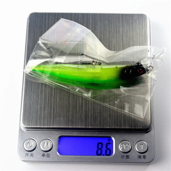 9 cm 7,5 gr ÇİFT KARBON ÇELİK KANCALI YEM - Resim 3