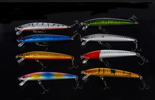 10cm 8.5gr ÇİFT KARBON ÇELİK KANCALI YEM - Resim 3