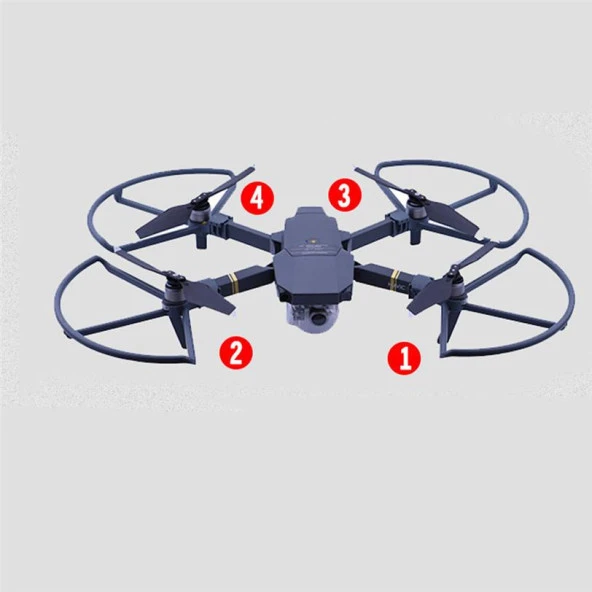 DJI Mavic Pro 4 Adet Hızlı Kurulum Pervane Koruma + Güvenli İniş Ayağı - Resim 3