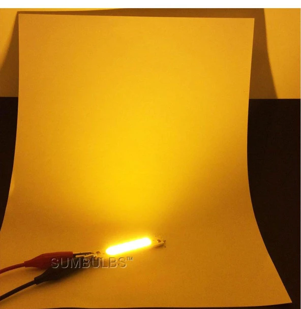 COB LED Çip Turuncu 12V 2W 6015 PCB Bord DIY Işık Kaynağı - 2