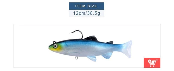 PROFISHER Yosun Alabalık T Kuyruk Silikon Yapay Yem 15 cm 38.5g - Resim 2