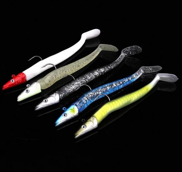 PROFISHER 5 Renk Silikon Yapay Metal Kafalı Yem 11 cm 10 gr - Resim 2