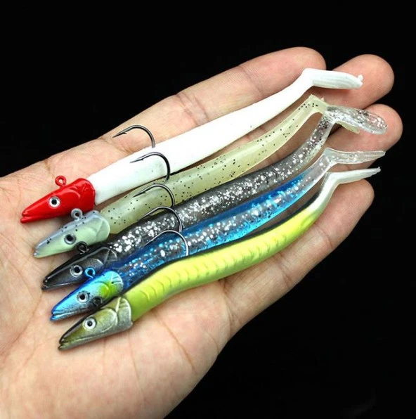 PROFISHER 5 Renk Silikon Yapay Metal Kafalı Yem 11 cm 10 gr - Resim 3