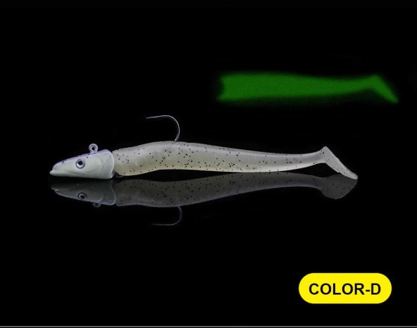 PROFISHER 5 Renk Silikon Yapay Metal Kafalı Yem 11 cm 10 gr - Resim 5