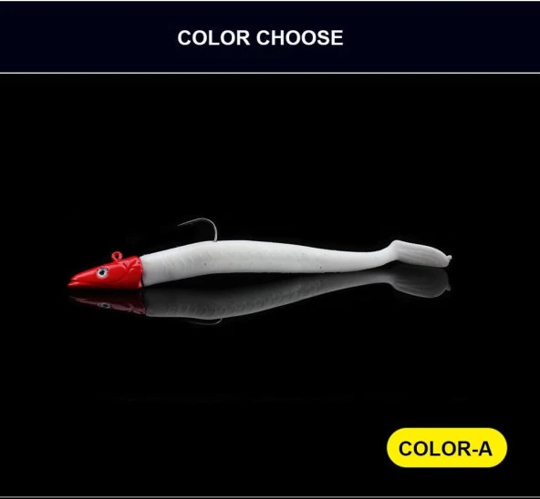 PROFISHER 5 Renk Silikon Yapay Metal Kafalı Yem 11 cm 10 gr - Resim 8