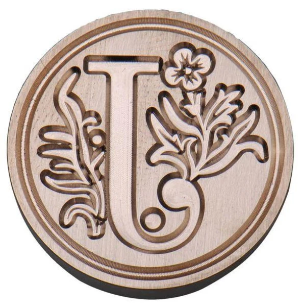 Retro Mektup Mühürü Damga J Harfi + 30 Adet Mühür Mumu + Eritme Kaşığı - Resim 7