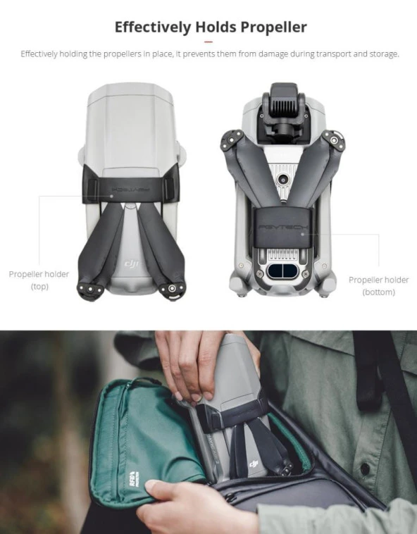 DJI Mavic Air 2 Silika Jel Pervane Tutucu Aksesuarı Pgytech - Resim 5