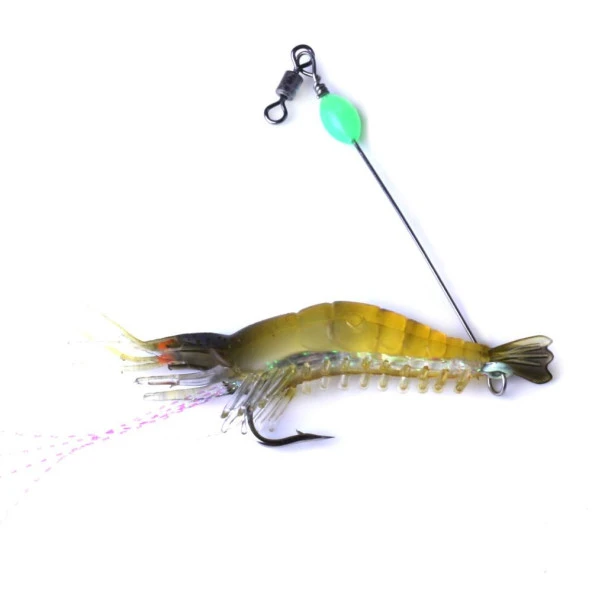 PROFISHER Silikon Yapay Fosforlu Karides Sahte Yem (B) Sarı - Resim 2