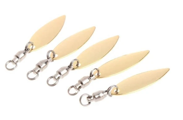 PROFISHER 5 Adet Gold Fırdöndülü Metal Kaşık 1,1 gr 3,7 cm