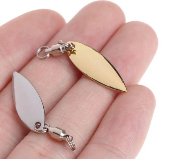 PROFISHER 5 Adet Gold Fırdöndülü Metal Kaşık 1,1 gr 3,7 cm - Resim 7