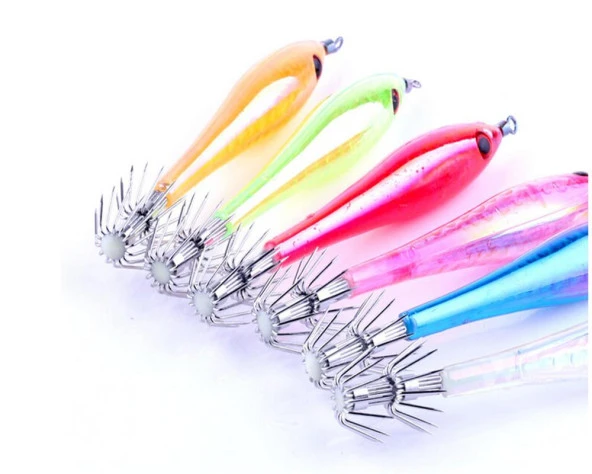 PROFISHER 6 lı Set Sert Yapay Glowing Calamar Yem - Resim 2