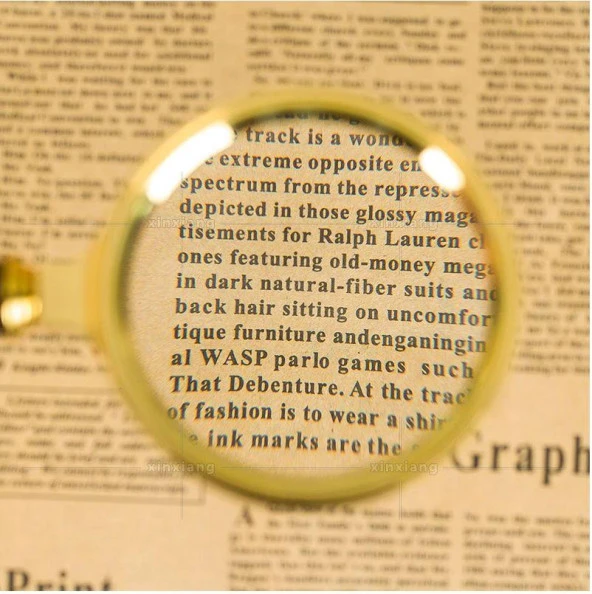 10X 80mm El Büyüteç Sökülebilir Vidalı Yapay Maun Ağacı Sap HD Cam Lens - 3