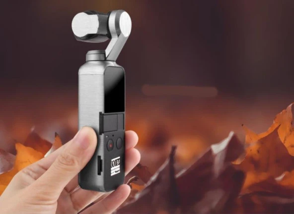 Dji Osmo Pocket için Metalik Siyah Renk Su Geçirmez Koruyucu Film Çıkartma - Resim 4