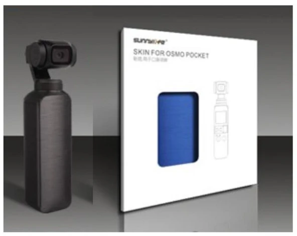 Dji Osmo Pocket için Metalik Siyah Renk Su Geçirmez Koruyucu Film Çıkartma - Resim 5