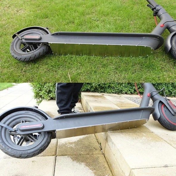 M365 Elektrikli Scooter için Şasi Kalkanı Pil Alt Kapak Koruma - 6