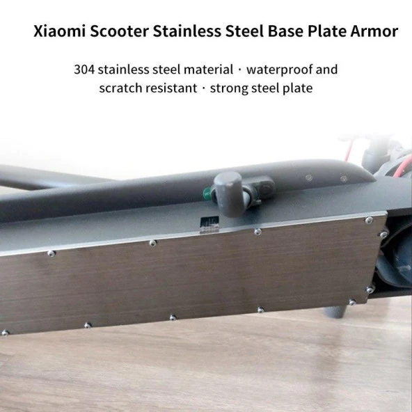 M365 Elektrikli Scooter için Şasi Kalkanı Pil Alt Kapak Koruma - 11