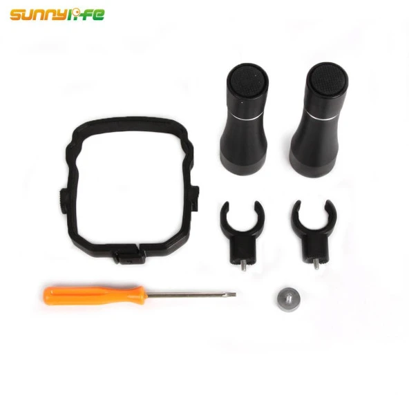 DJI Mavic 2 Zoom İçin Çift Led Fener Gece Uçuş Seti Açı Ayarlı Çerçeve - Resim 2