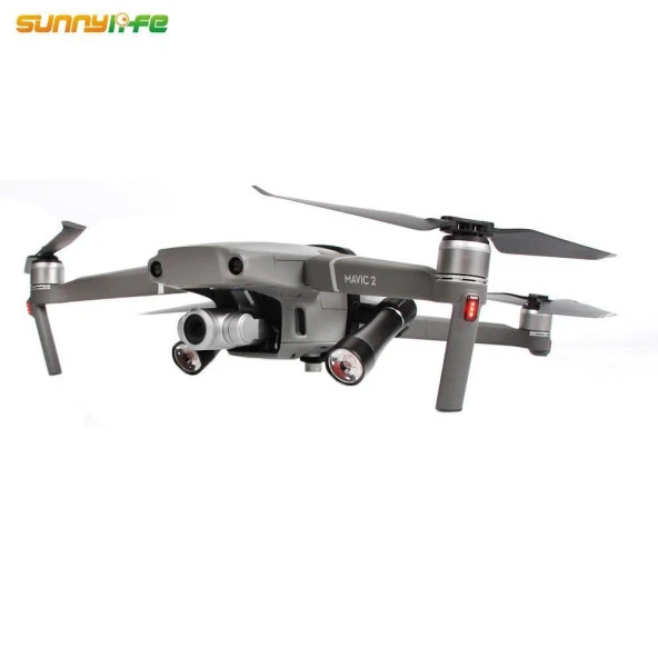 DJI Mavic 2 Zoom İçin Çift Led Fener Gece Uçuş Seti Açı Ayarlı Çerçeve - Resim 8