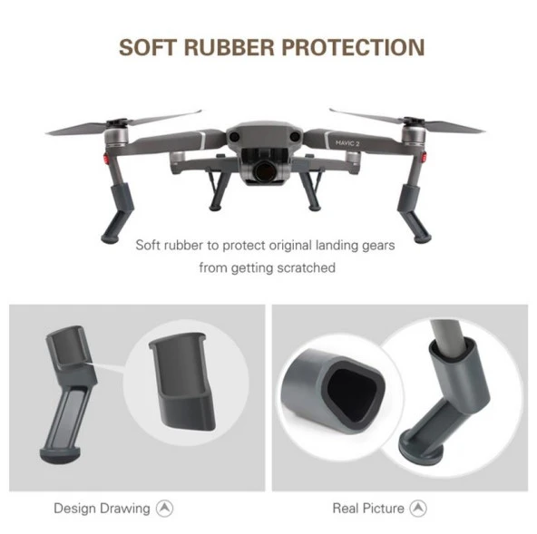 Dji Mavic 2 Pro Yükseltilmiş Güvenli İniş Seti Dronunuzu ve Gimbalınızı Koruyun - Resim 5