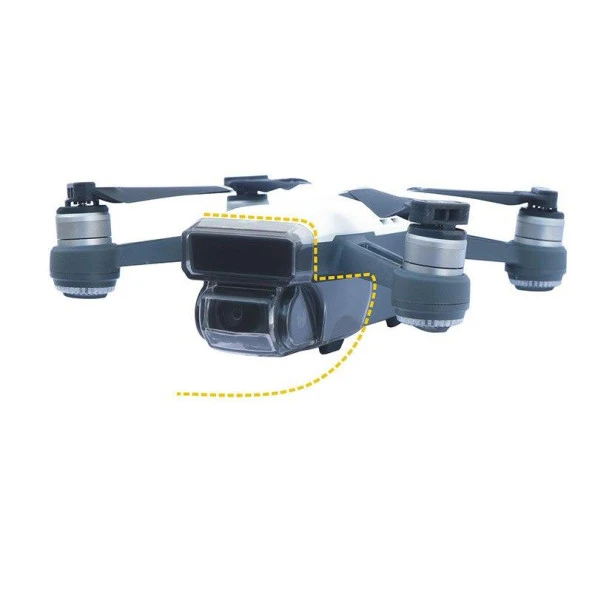 DJI Spark Kamera Gimbal PTZ 3D Sensörü Entegre Koruyucu Kapak - 8