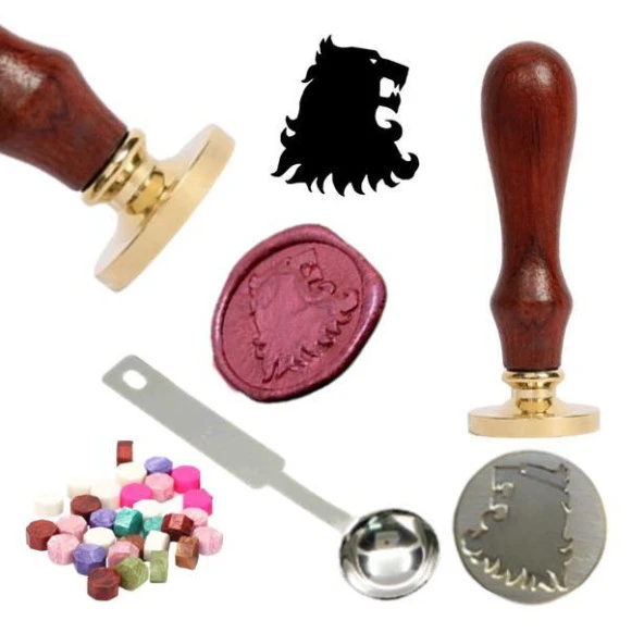 Mektup Damga Mühürü Direwolf + 30 Mühür Mumu + Eritme Kaşığı ürün görseli