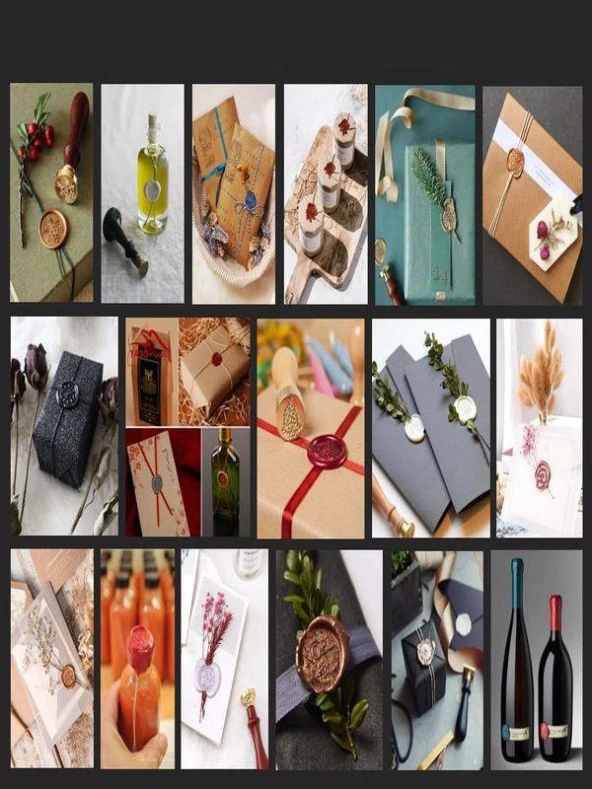 Mektup Damga Mühürü Arryn + 30 Mühür Mumu + Eritme Kaşığı - Resim 5