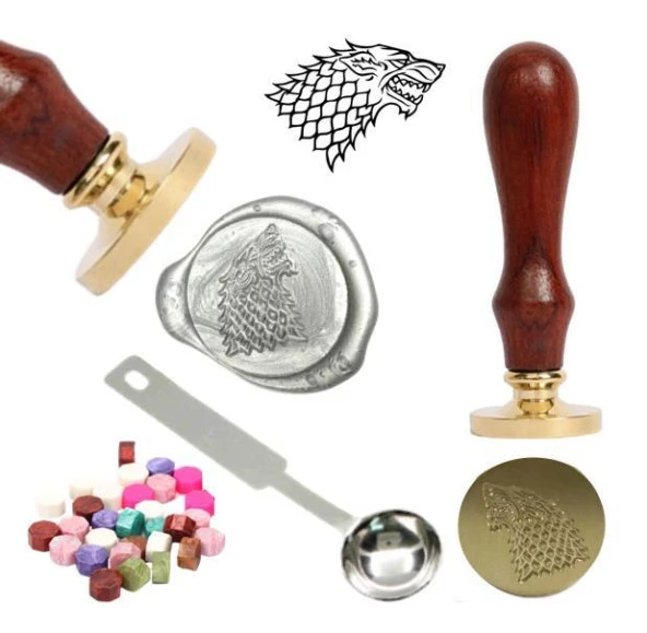 Mektup Damga Mühürü G.O.T Stark + 30 Mühür Mumu + Eritme Kaşığı ürün görseli