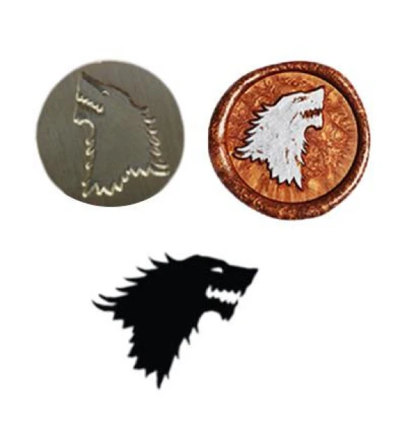 Mektup Damga Mühürü Direwolf + 30 Mühür Mumu + Eritme Kaşığı - Resim 11