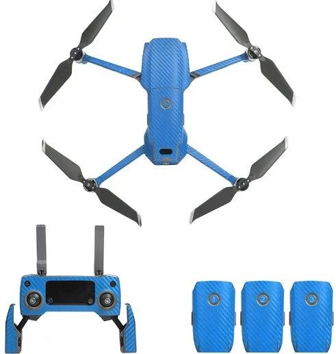 DJI Mavic 2 Zoom PVC Karbon Desenli Full Body Çıkartma Seti - Resim 10