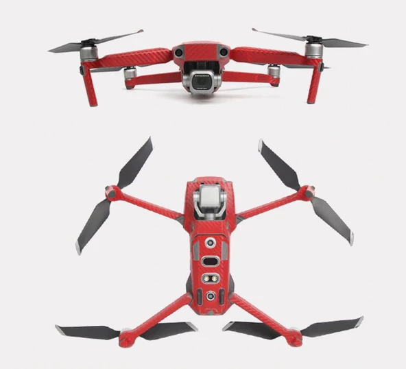 DJI Mavic 2 Pro PVC Karbon Desenli Full Body Çıkartma Seti - 12