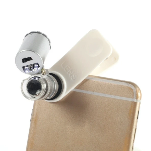 Büyüteç 60x büyütme. klipsli, her telefona uyar - 11