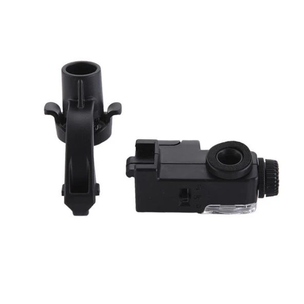 90X Makro Lens Büyüteç Optik Zoom Mikroskop Telefon Klipsli UV LED Işıklı - 12