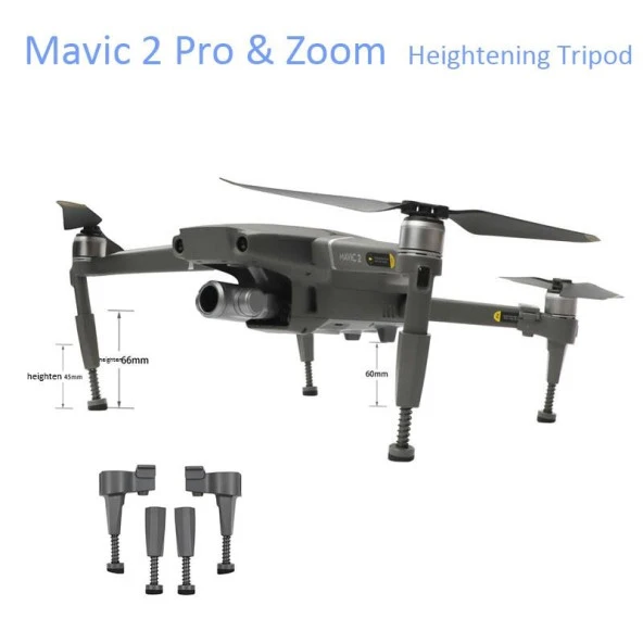 DJI Mavic 2 Pro/Zoom Amortisörlü Yükseltilmiş İniş Takımı Stabilizatör - Resim 4