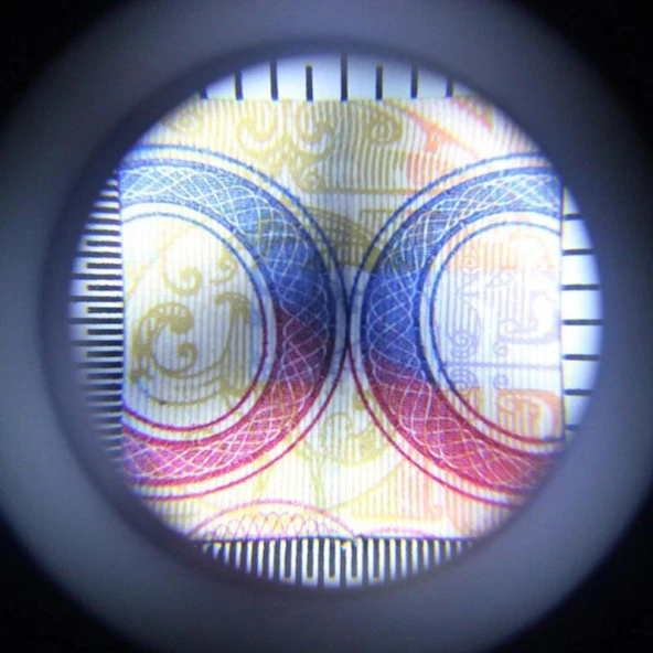 10X Optik Ölçekli Metal El Büyüteç Cam Lens 3 LED Işıklı Fermuarlı EVA Çantalı - 12