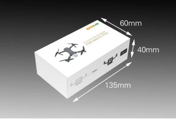 Dji Mavic Pro Drone için RF-V16 Gps Tracker Tutucu Destek Braketi - 10