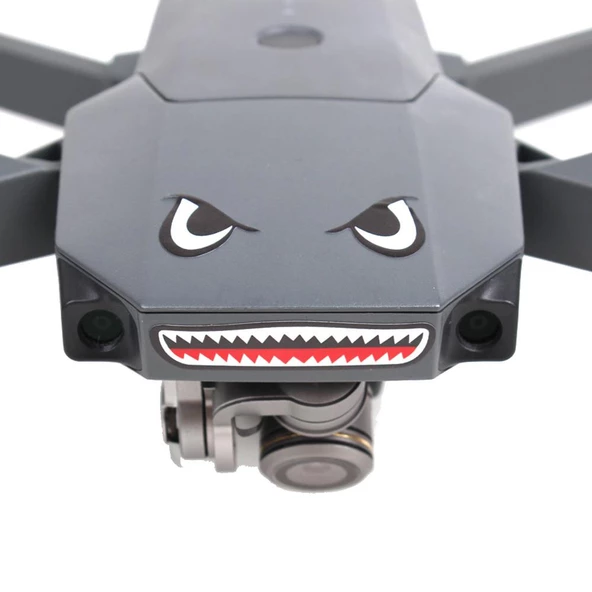 DJI Mavic Pro Kuş Kaçıran Köpekbalığı Çıkartma Etiket - 7