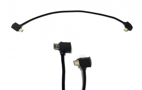 DJI Mavic 2 Pro Uzaktan Kumanda İçin Mikro Data Veri Kablosu Naylon Örgülü - Resim 3