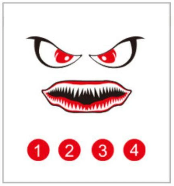 DJI Mavic Air KuşKaçıran Vahşi Kanlı Gözler Çıkartma Model7 ürün görseli